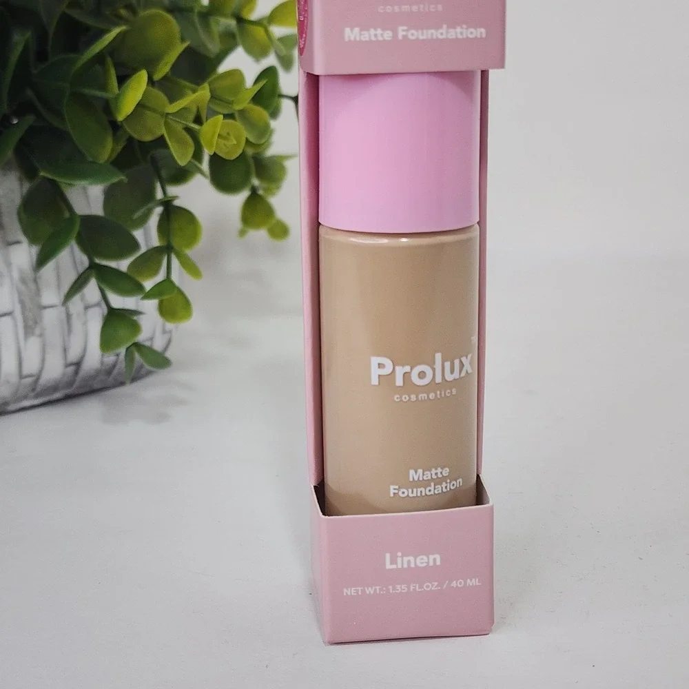 Prolux Cosmetics Matte Foundation Linen Shade - 1.35 fl oz / 40 mL - New